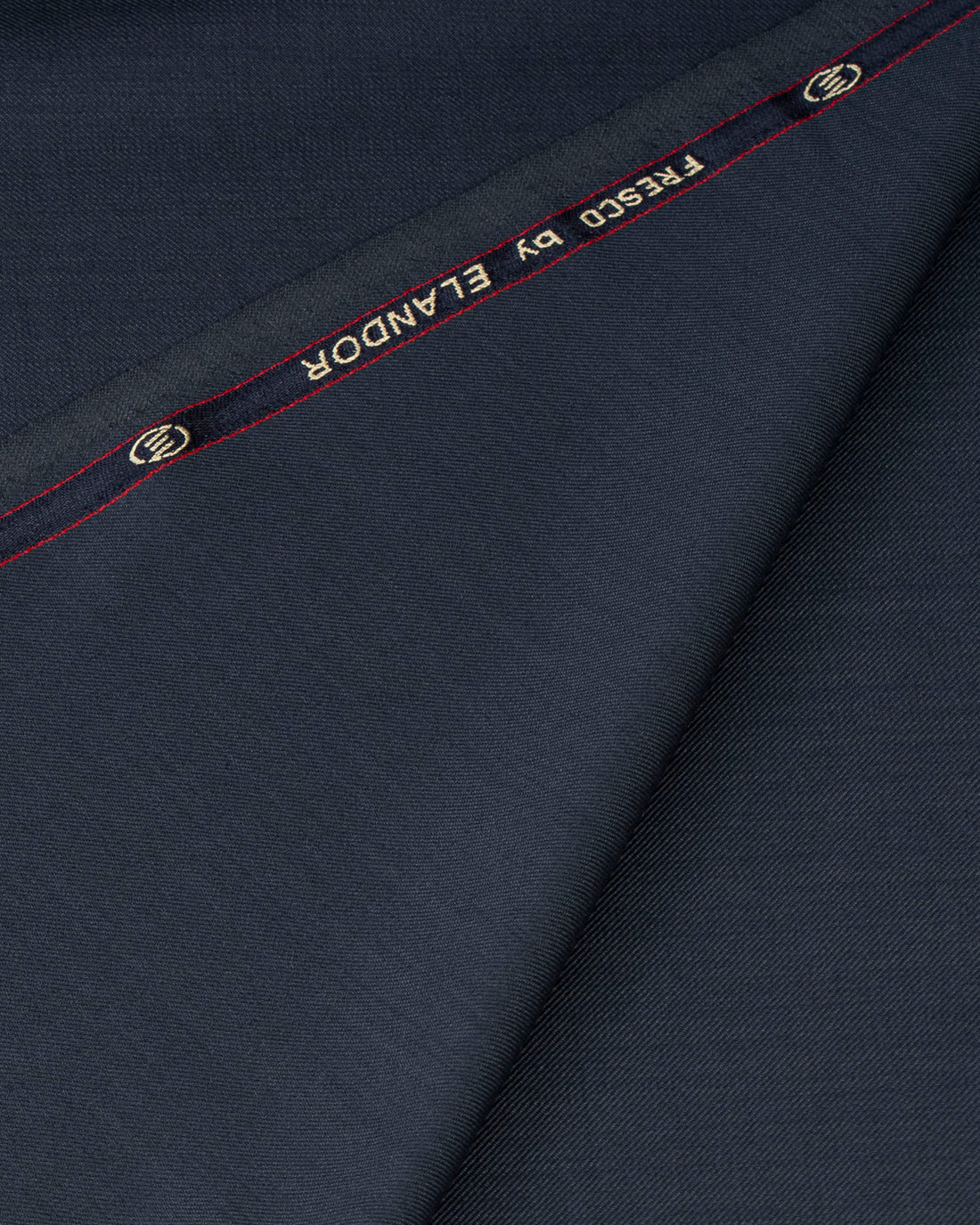 Elandor Comfort Stretch Navy Blue Merino Wool Suit Fabric