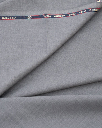 Elandor Comfort Stretch Dark Grey Merino Wool Suit Fabric