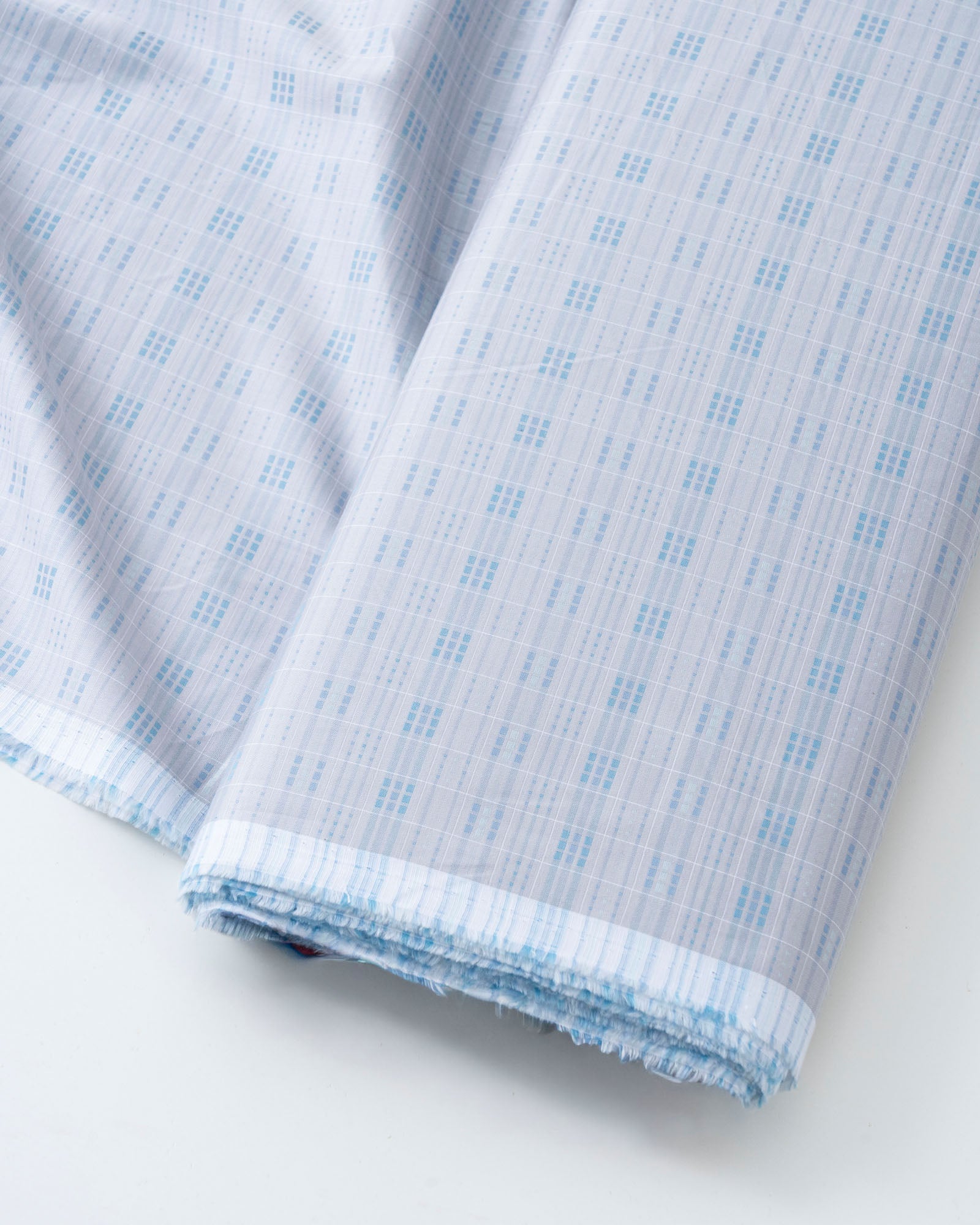 Donear Ice Blue Dobby Shirting Fabric