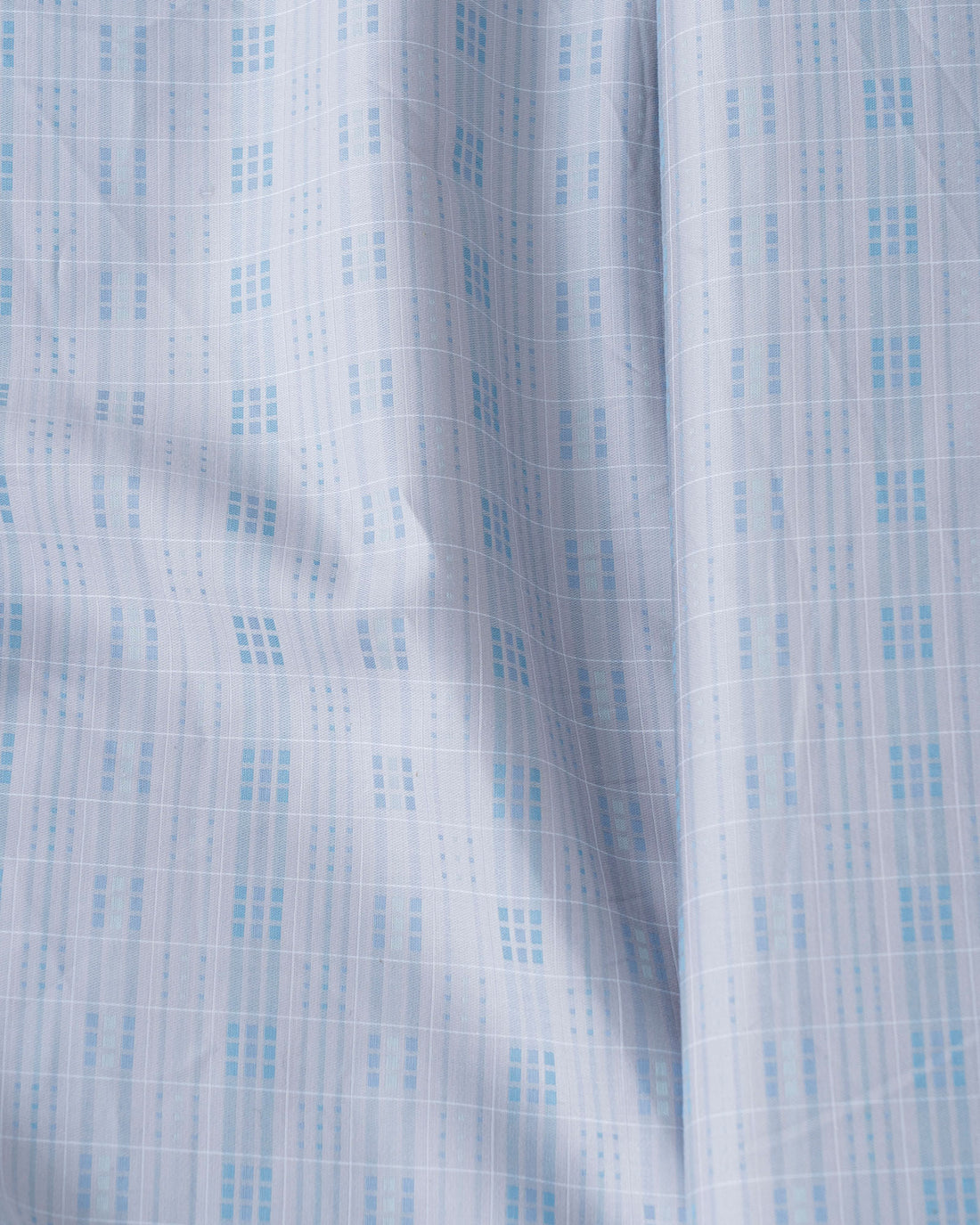 Donear Ice Blue Dobby Shirting Fabric