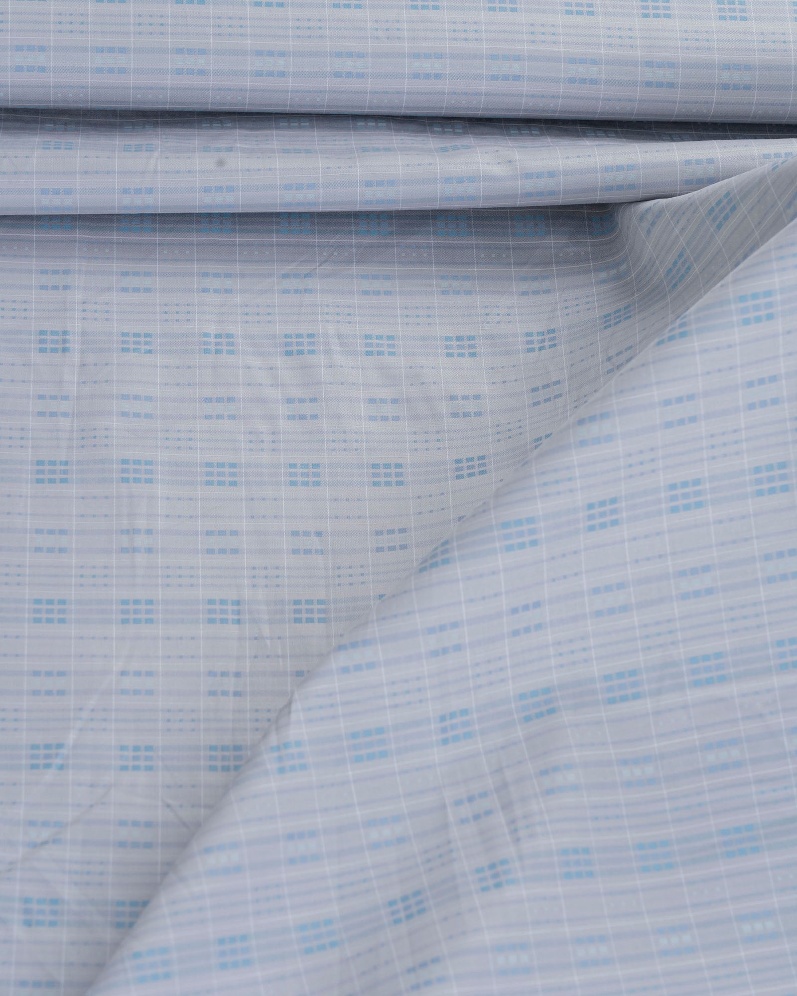 Donear Ice Blue Dobby Shirting Fabric