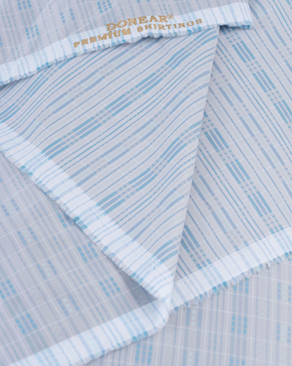 Donear Ice Blue Dobby Shirting Fabric