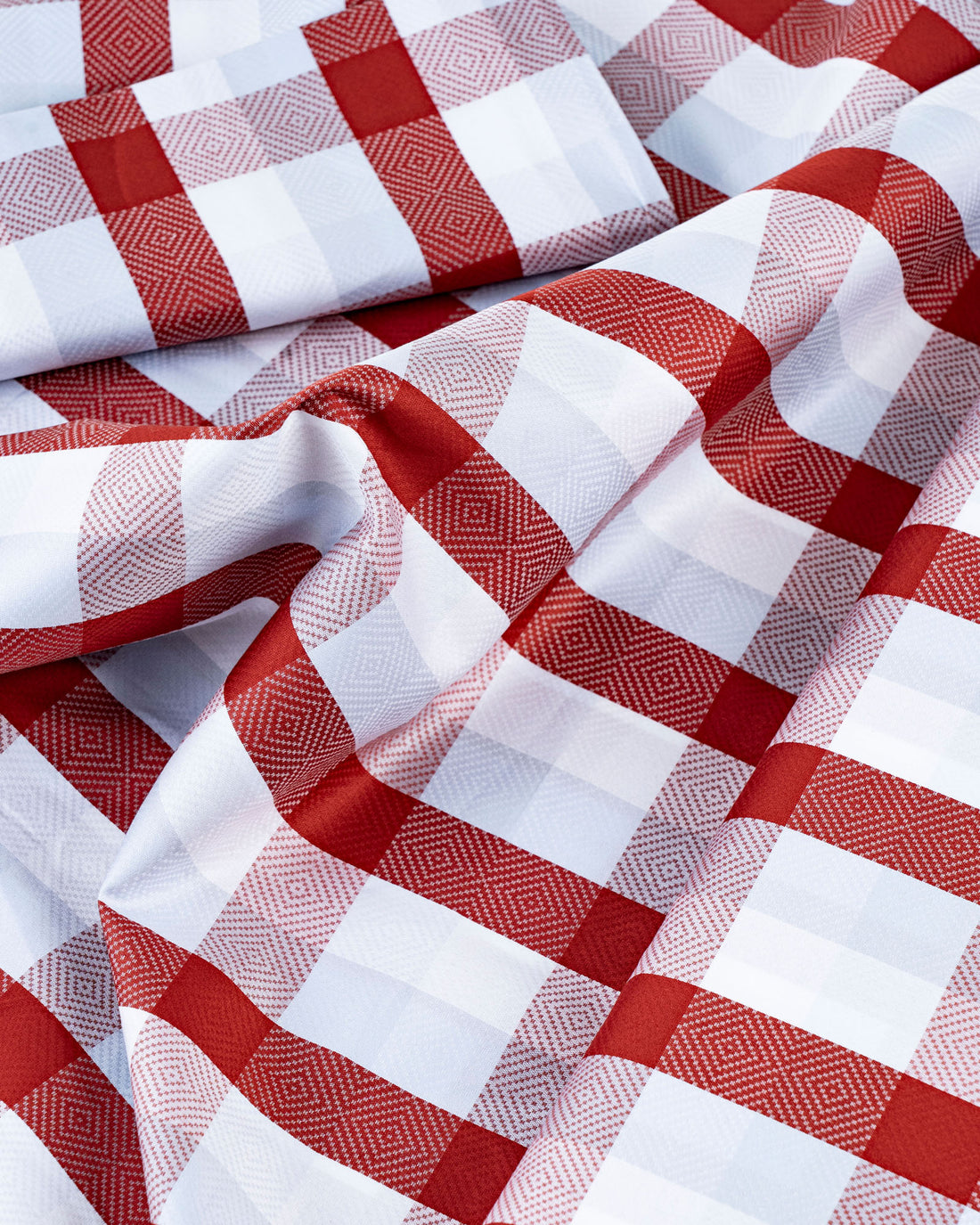 Donear Red Check Shirting Fabric