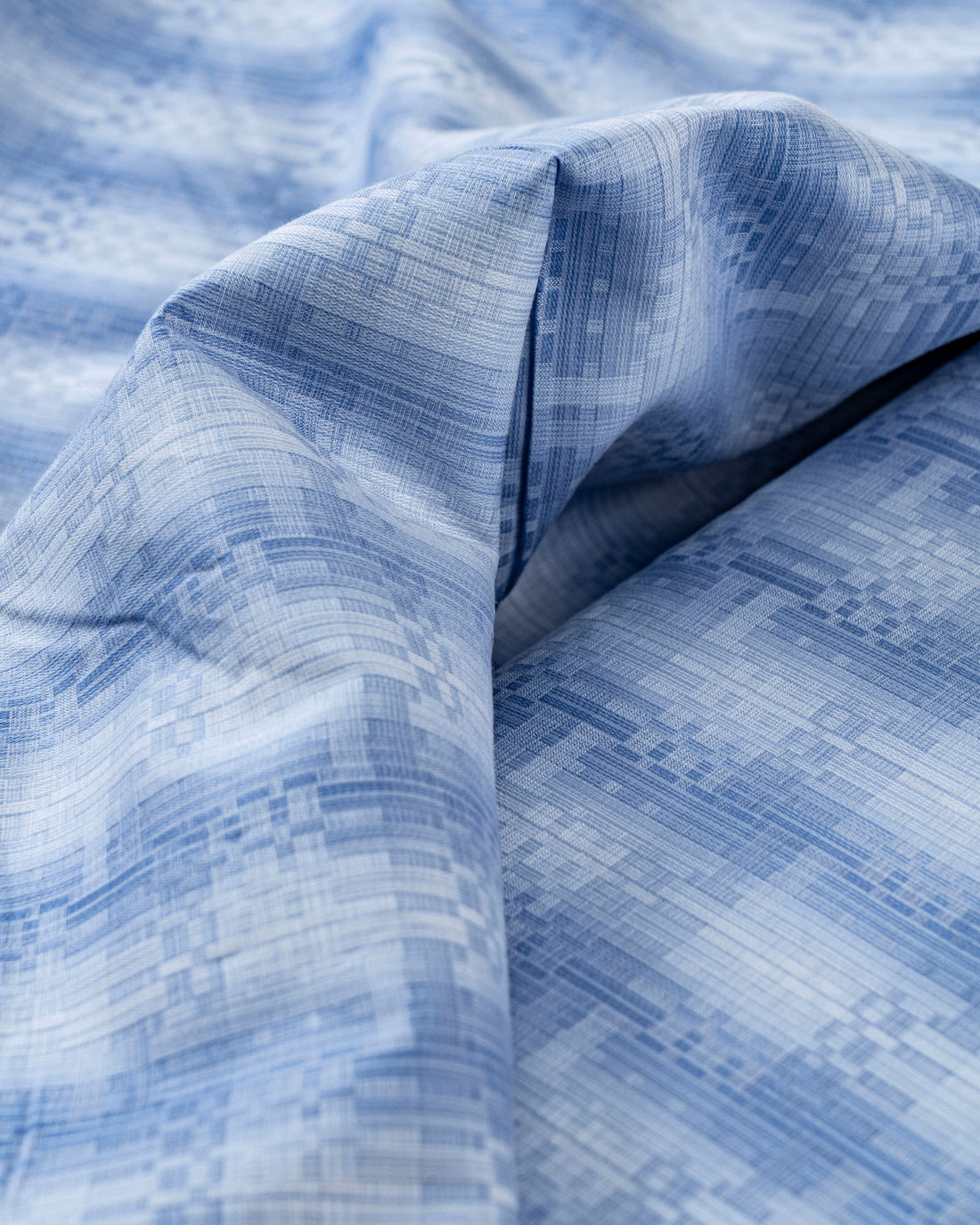 Donear Sky Blue Check Shirting Fabric