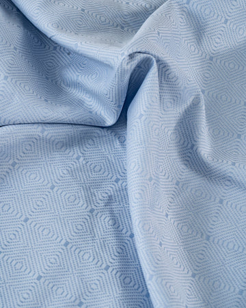 Donear Powder Blue Jacquard Shirting Fabric