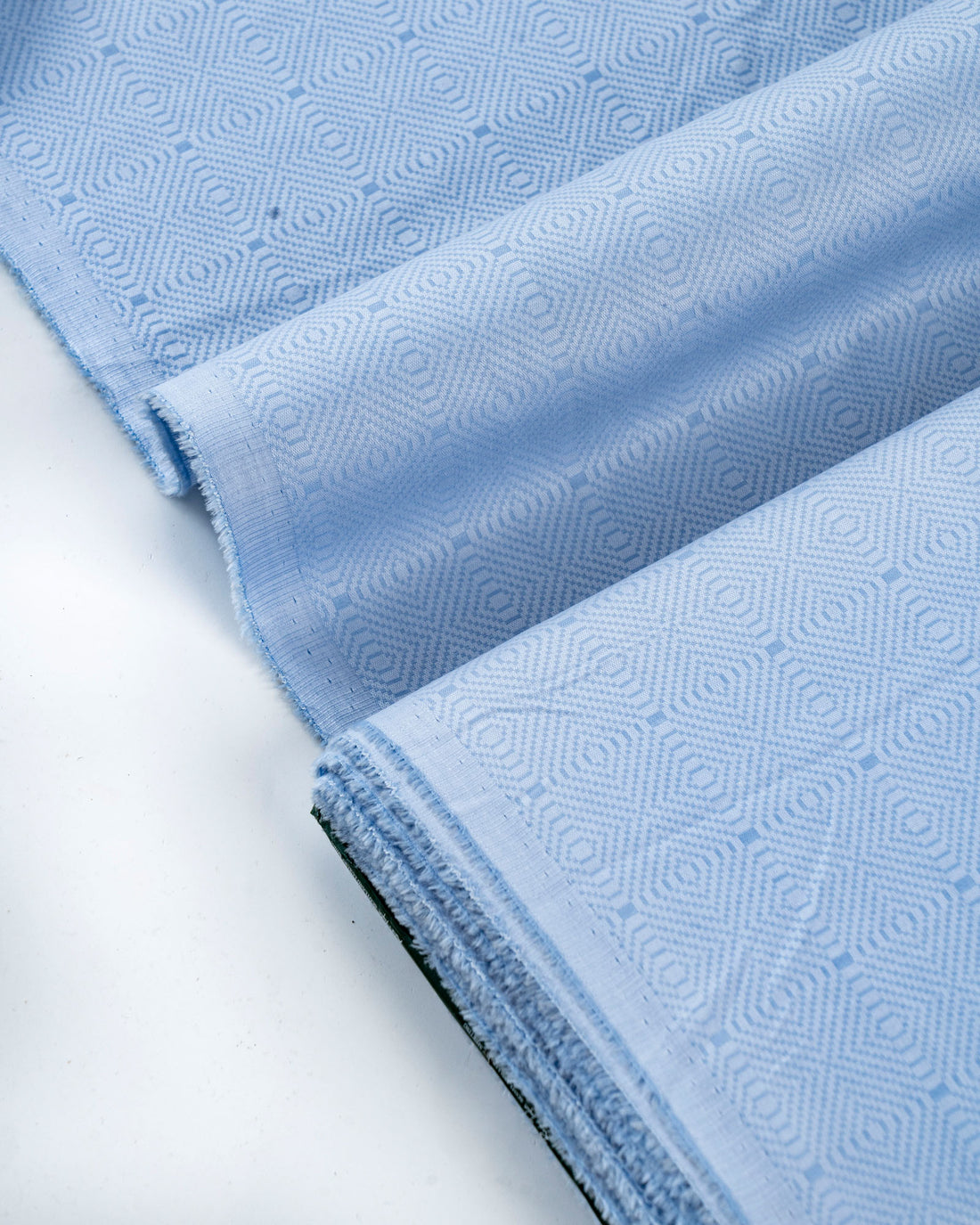 Donear Powder Blue Jacquard Shirting Fabric