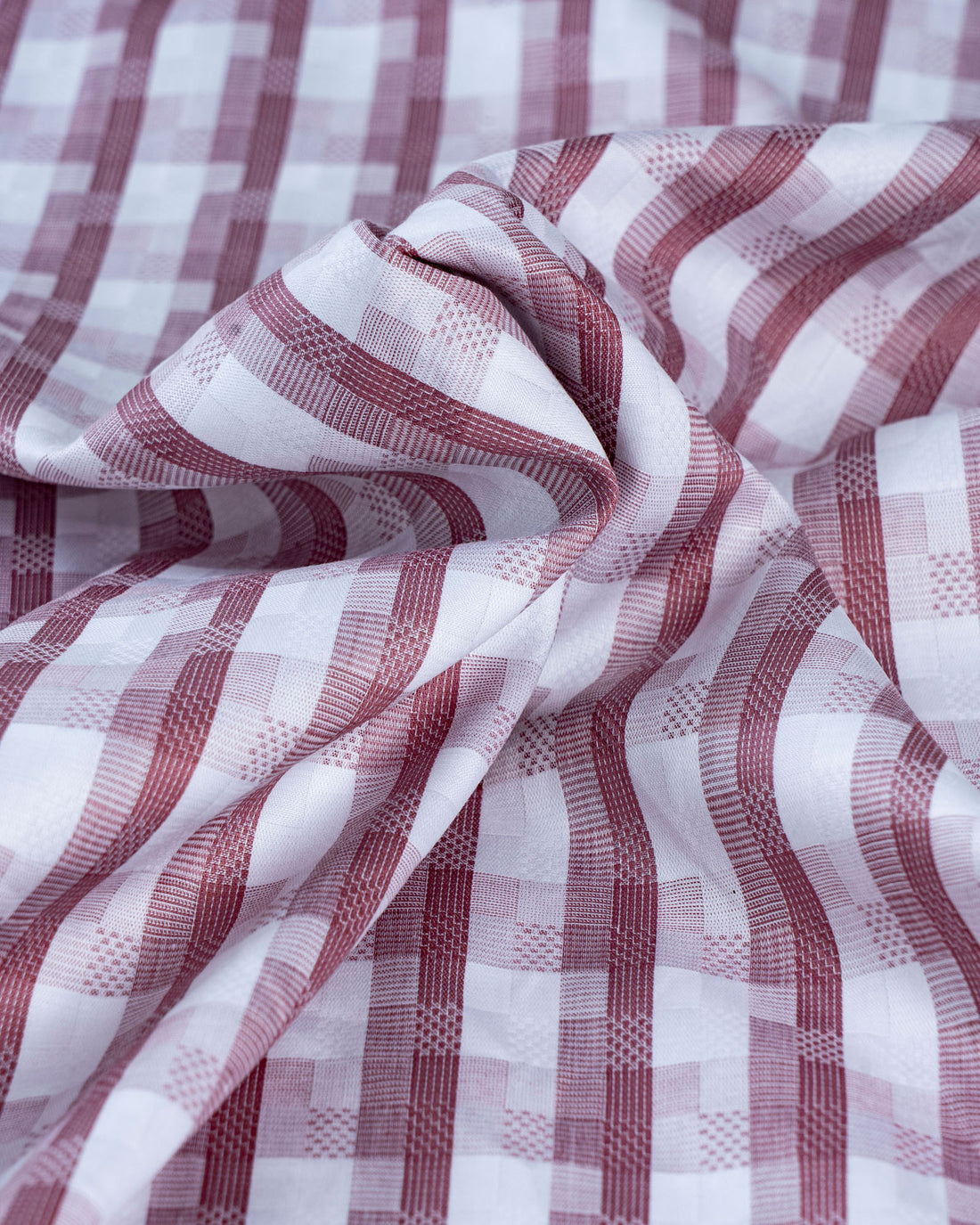 Donear Mauve Check Shirting Fabric