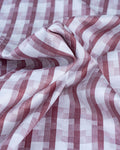 Donear Mauve Check Shirting Fabric