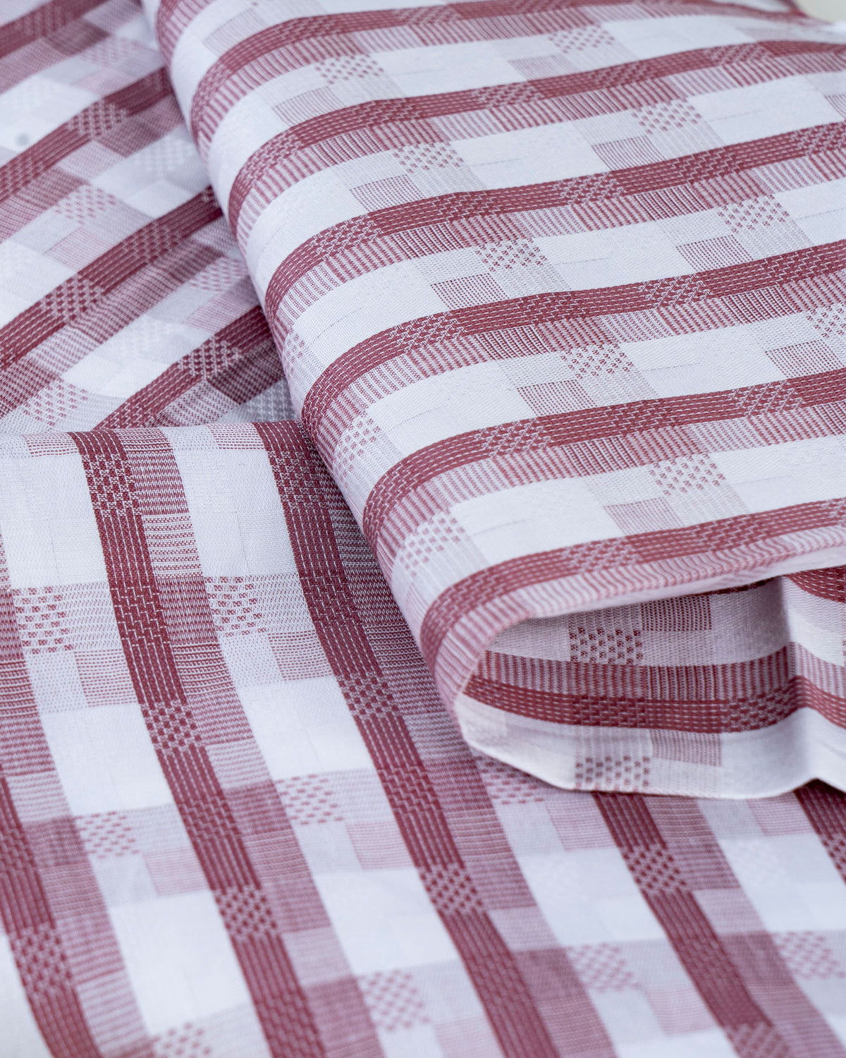 Donear Mauve Check Shirting Fabric